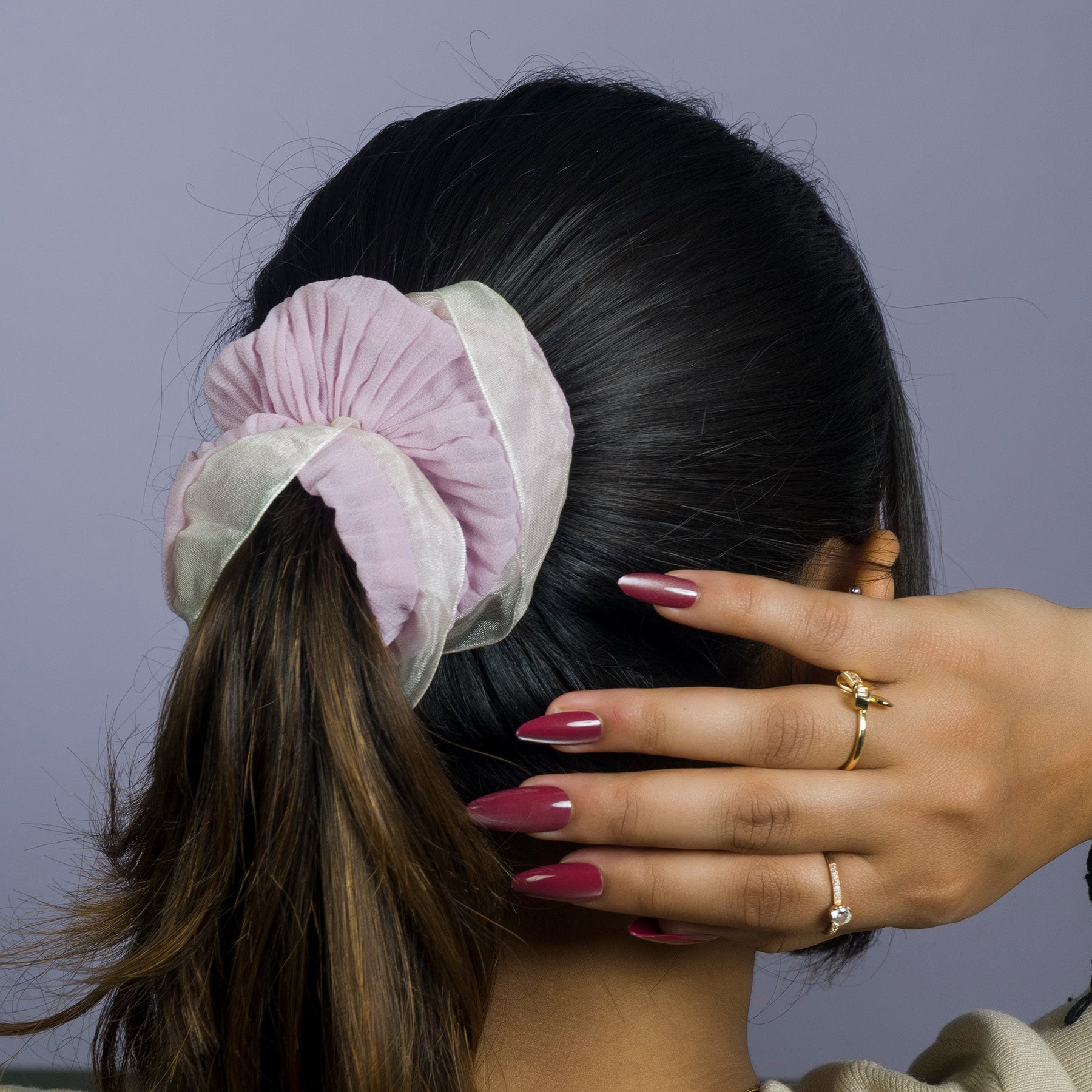 Organza Layered Hair Scrunchies – UBK3099