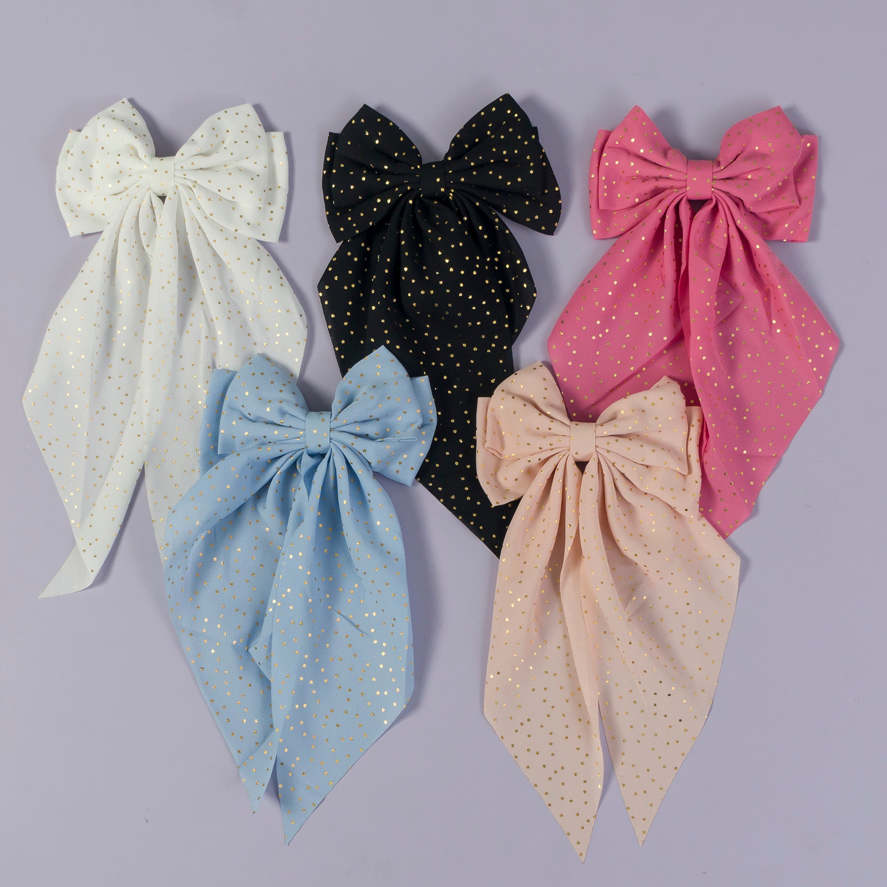 XL glitter Hair bow (Hair pin) - UBK3041