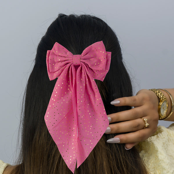 XL glitter Hair bow (Hair pin) - UBK3041