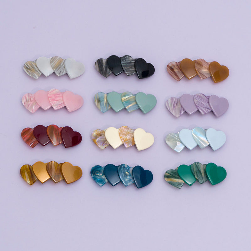 Marble Finish barrettes - UBK2870
