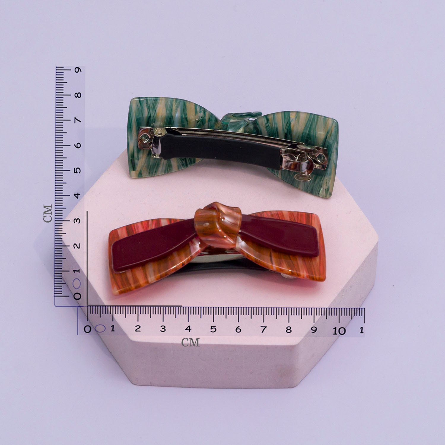 Marble Finish barrettes - UBK2873