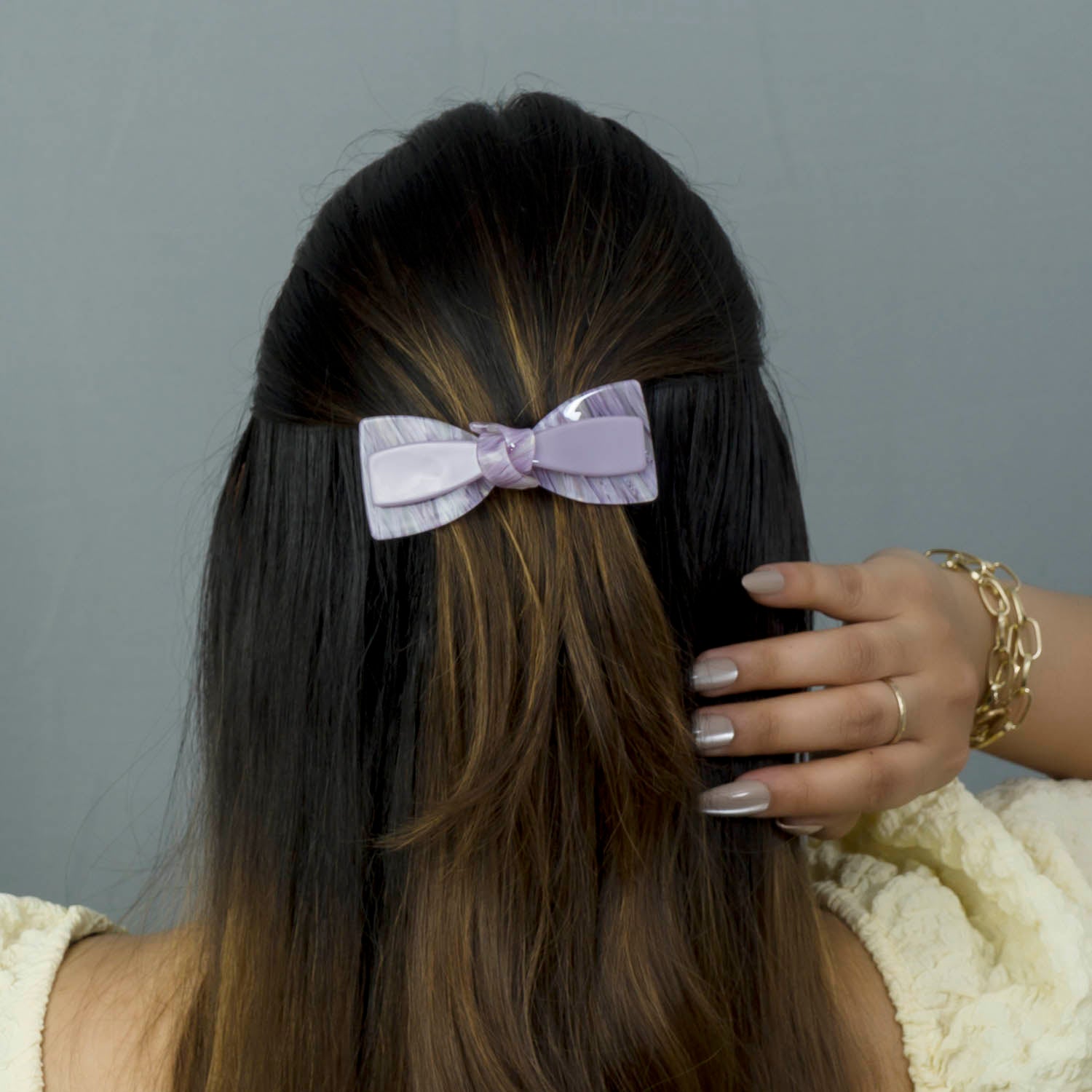 Marble Finish barrettes - UBK2873