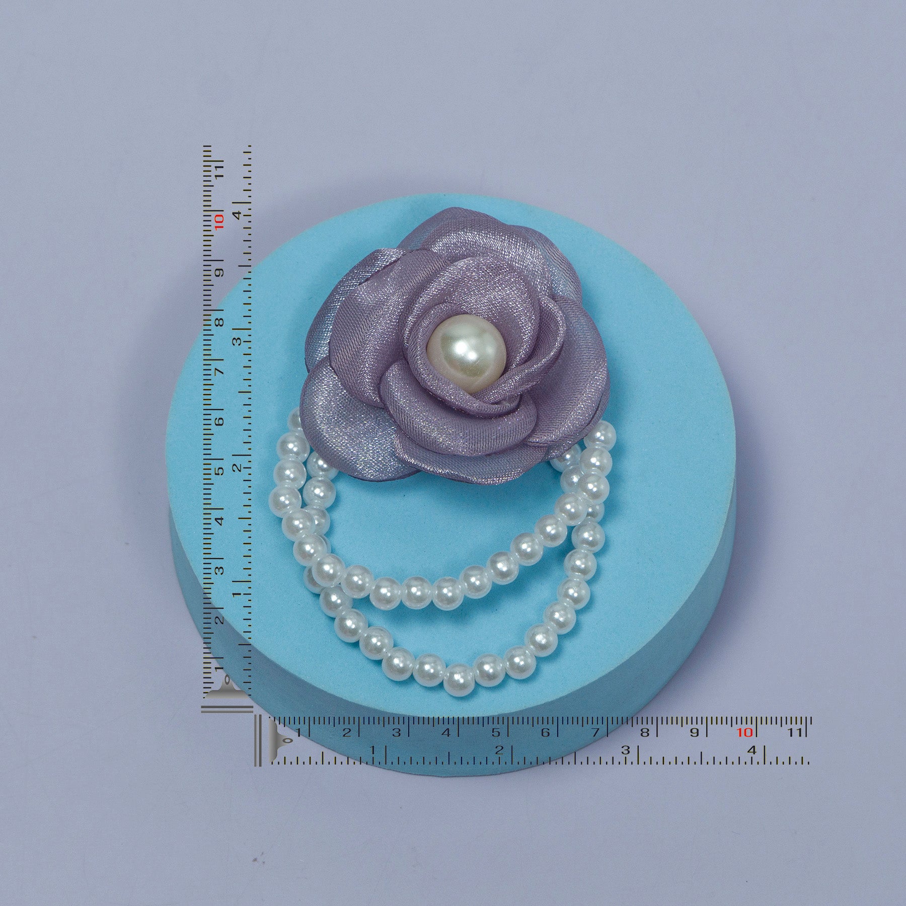 Flower Pearl Hair Tie with Beaded Loops – UBK3108