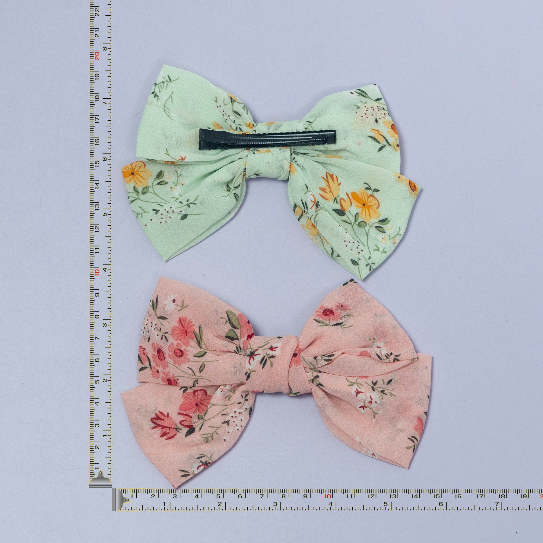 Floral Print Fabric Bow Hair Clip – UBK3111