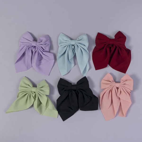 Plain Hair bow (Hair pin) - UBK3042