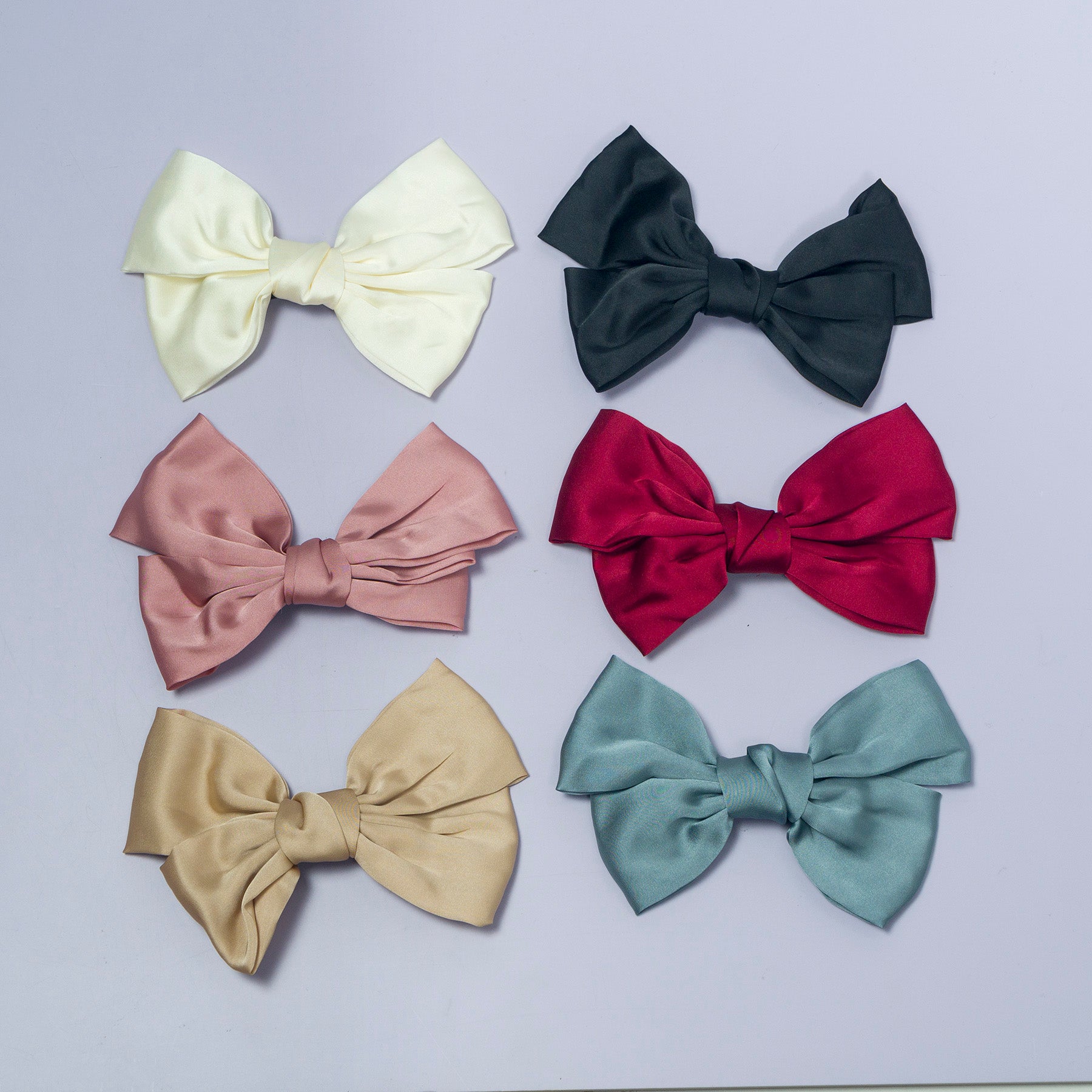 Solid Satin Bow Hair Clip – UBK3112