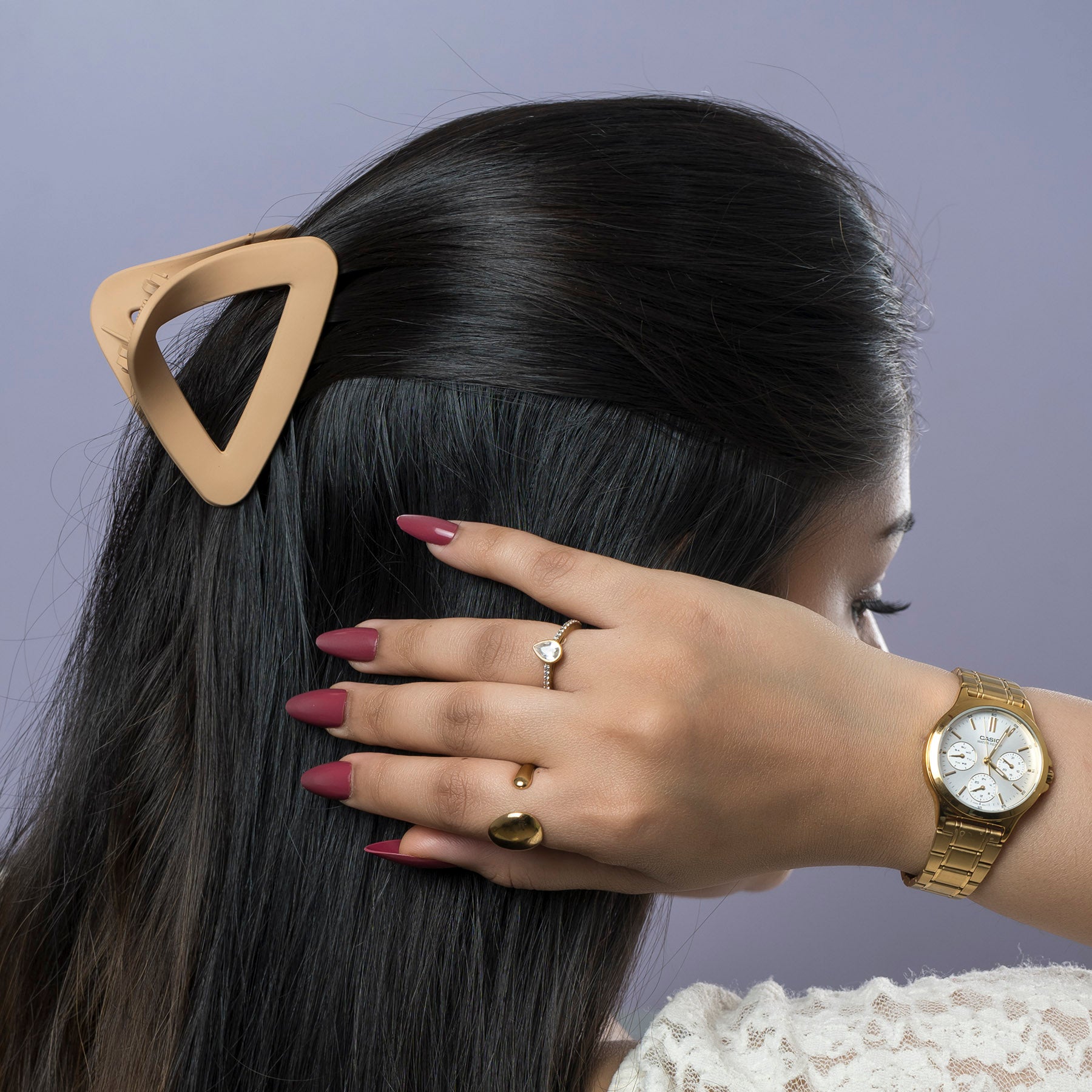 Matte Triangle Hair Claw – UBK3778