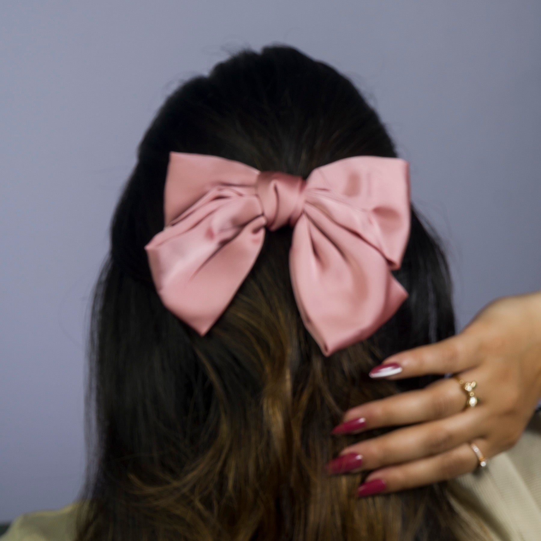 Solid Satin Bow Hair Clip – UBK3112
