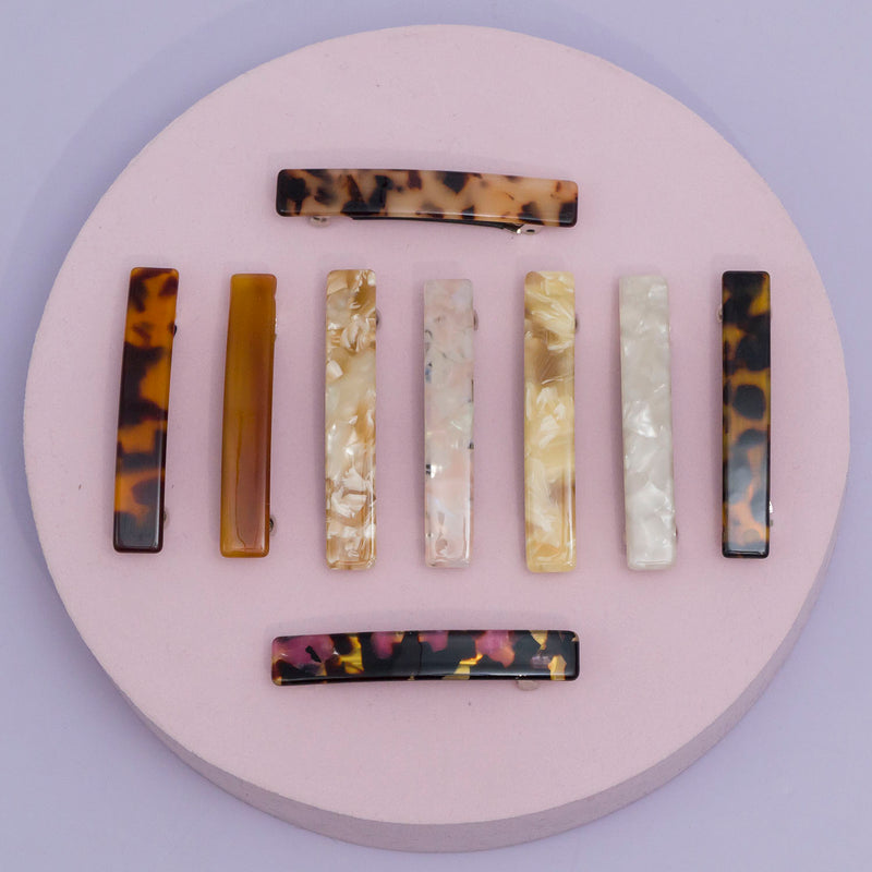 Marble Finish barrettes - UBK2881