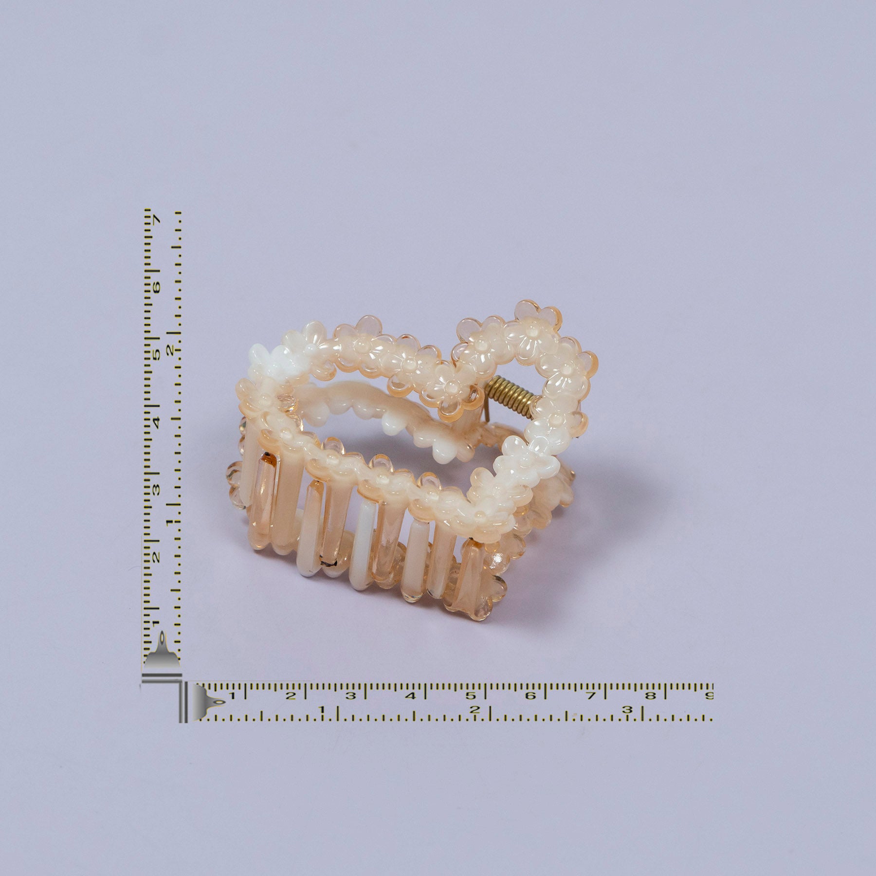 Beaded Heart Shape Hair Claw Clip – UBK3557