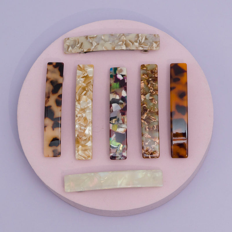 Marble Finish barrettes - UBK2883