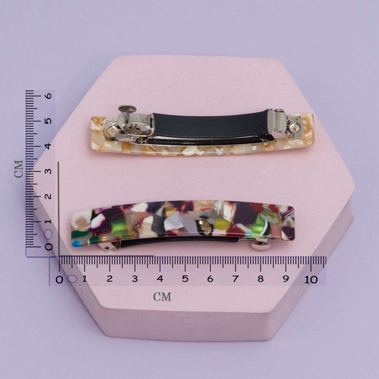 Marble Finish barrettes - UBK2883