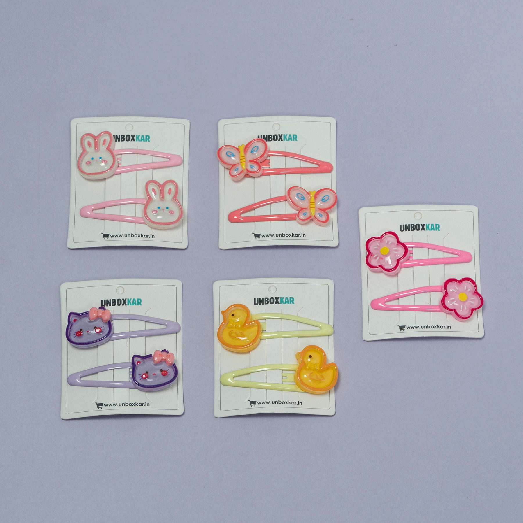 Cute Cartoon Snap Hair Clip Set (2 pcs) – UBK3119