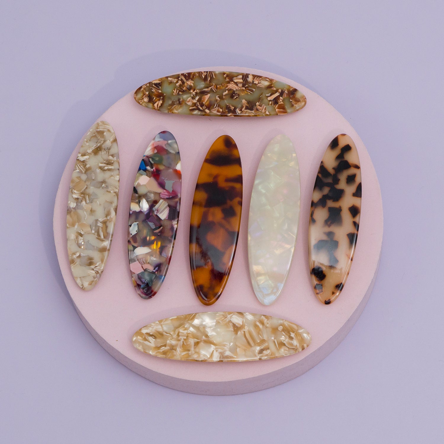 Marble Finish barrettes - UBK2886