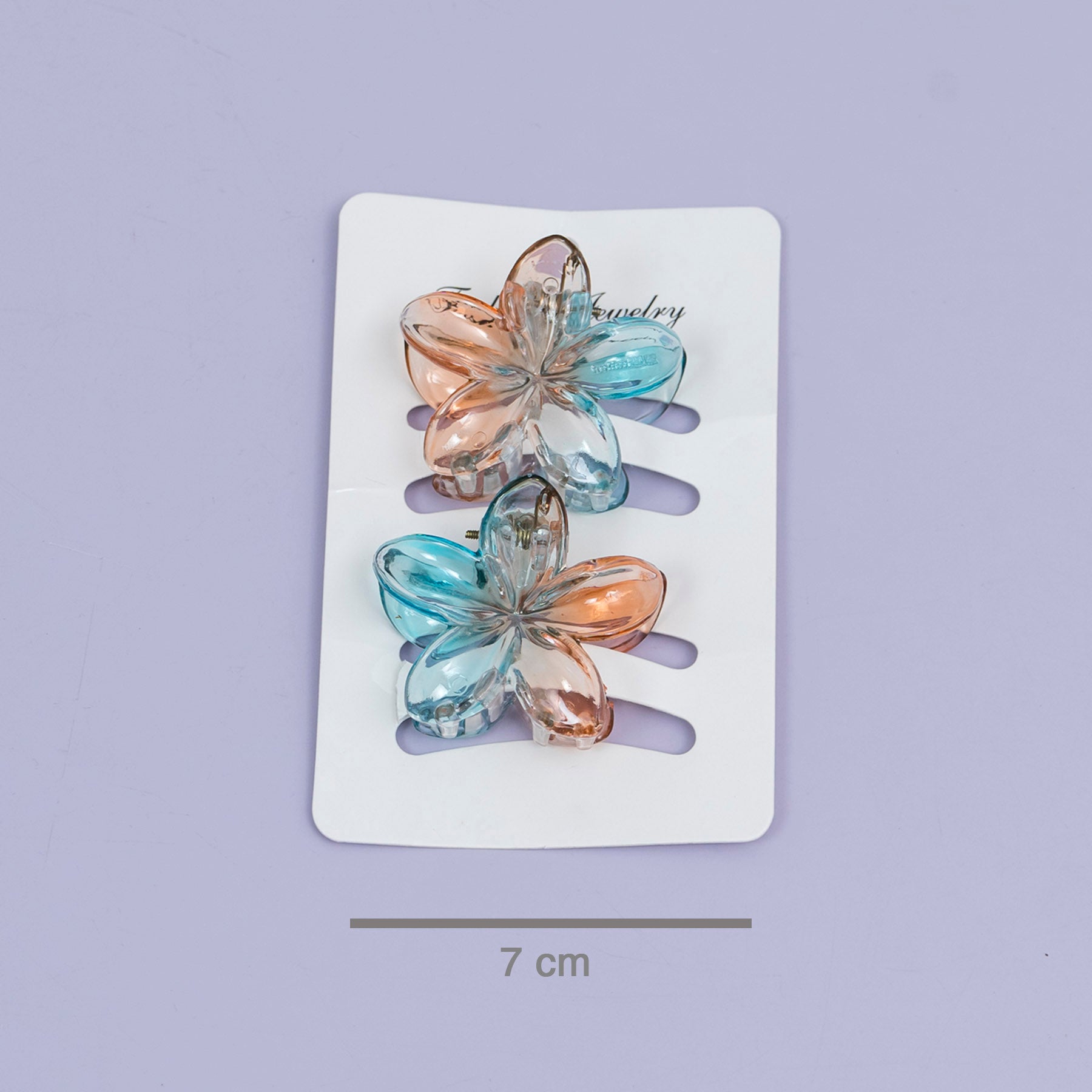Gradient Glossy Flower Hair Claw (Set of 2) – UBK3784