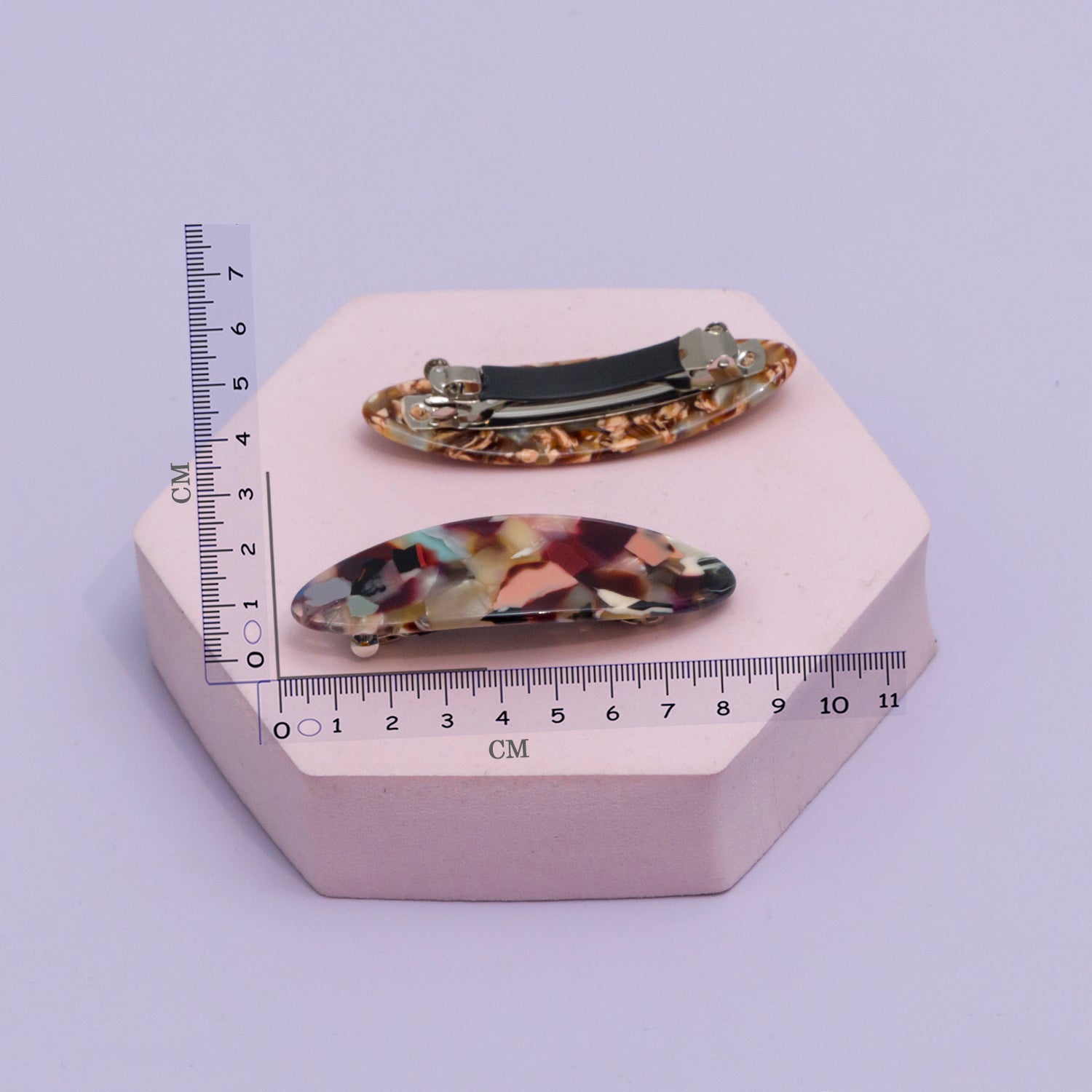 Marble Finish barrettes - UBK2887