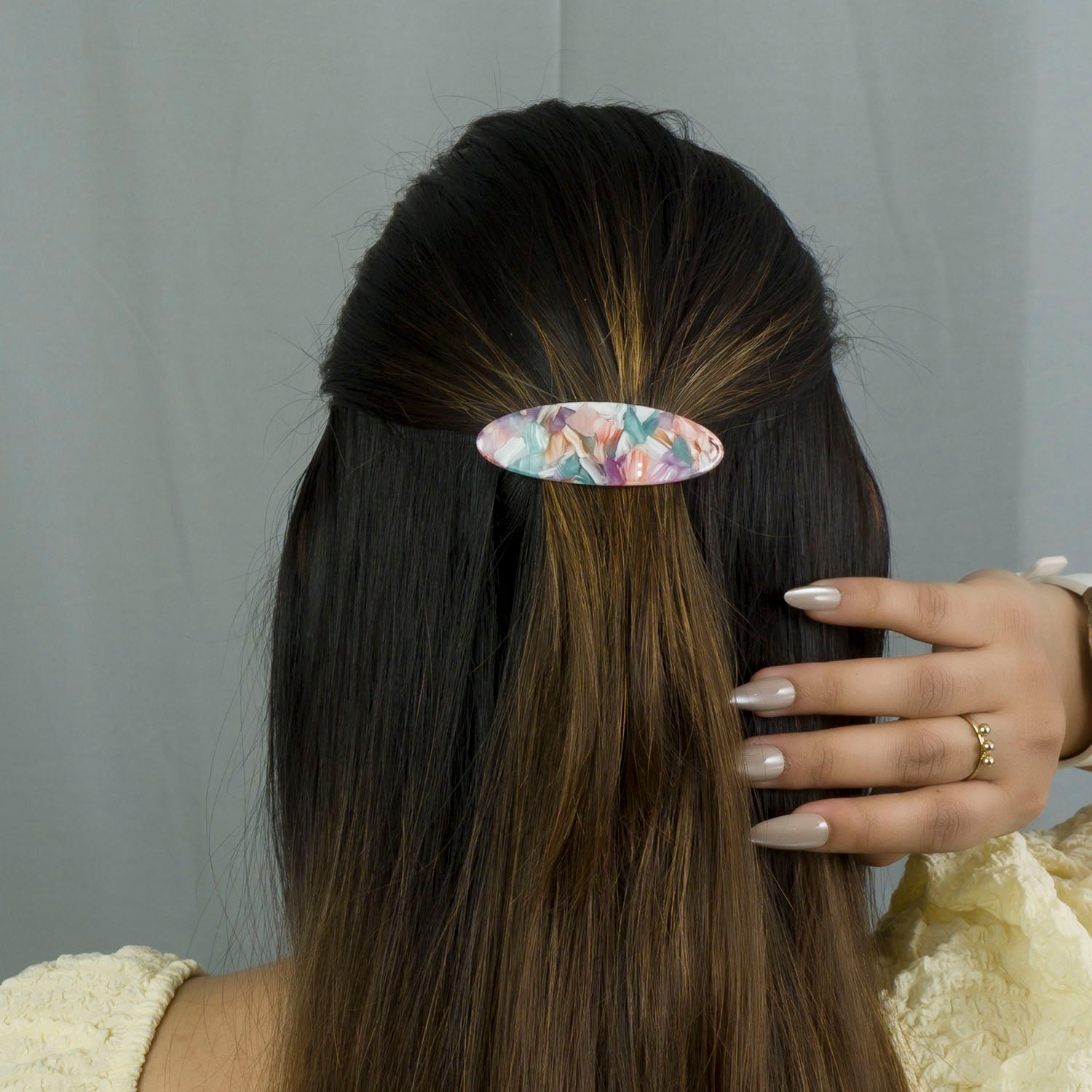 Marble Finish barrettes - UBK2887