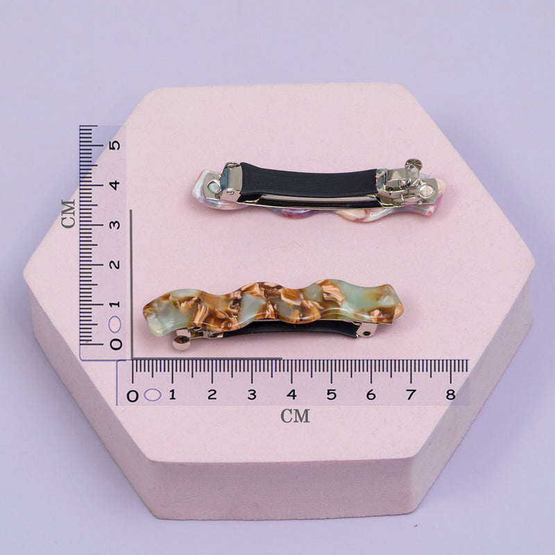 Marble Finish barrettes - UBK2888