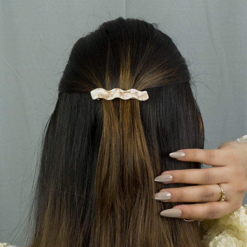 Marble Finish barrettes - UBK2888