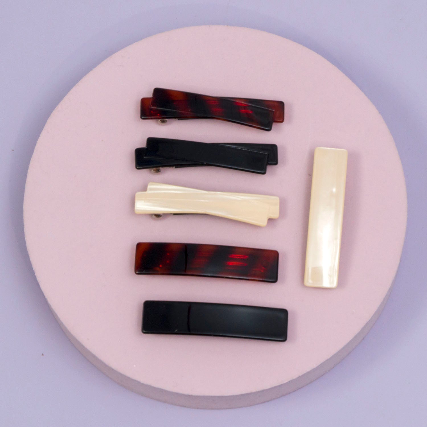 Marble Finish barrettes - UBK2890