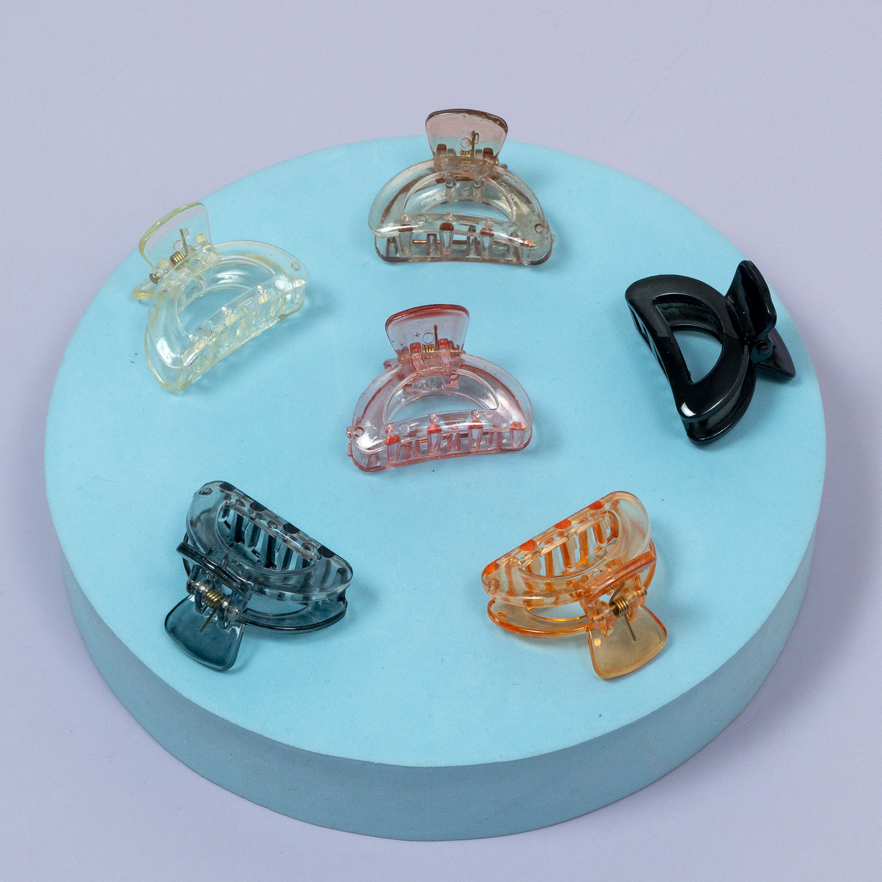 Mini Transparent Hair Claw Clip Set (6Pcs) – UBK3567