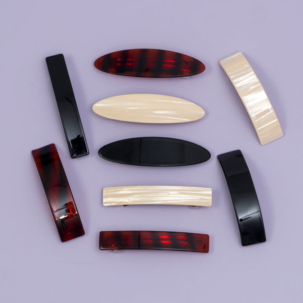 Marble Finish barrettes - UBK2891