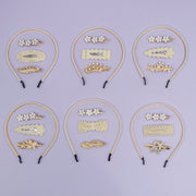 Pearl hairband + 3 Pins - UBK2893
