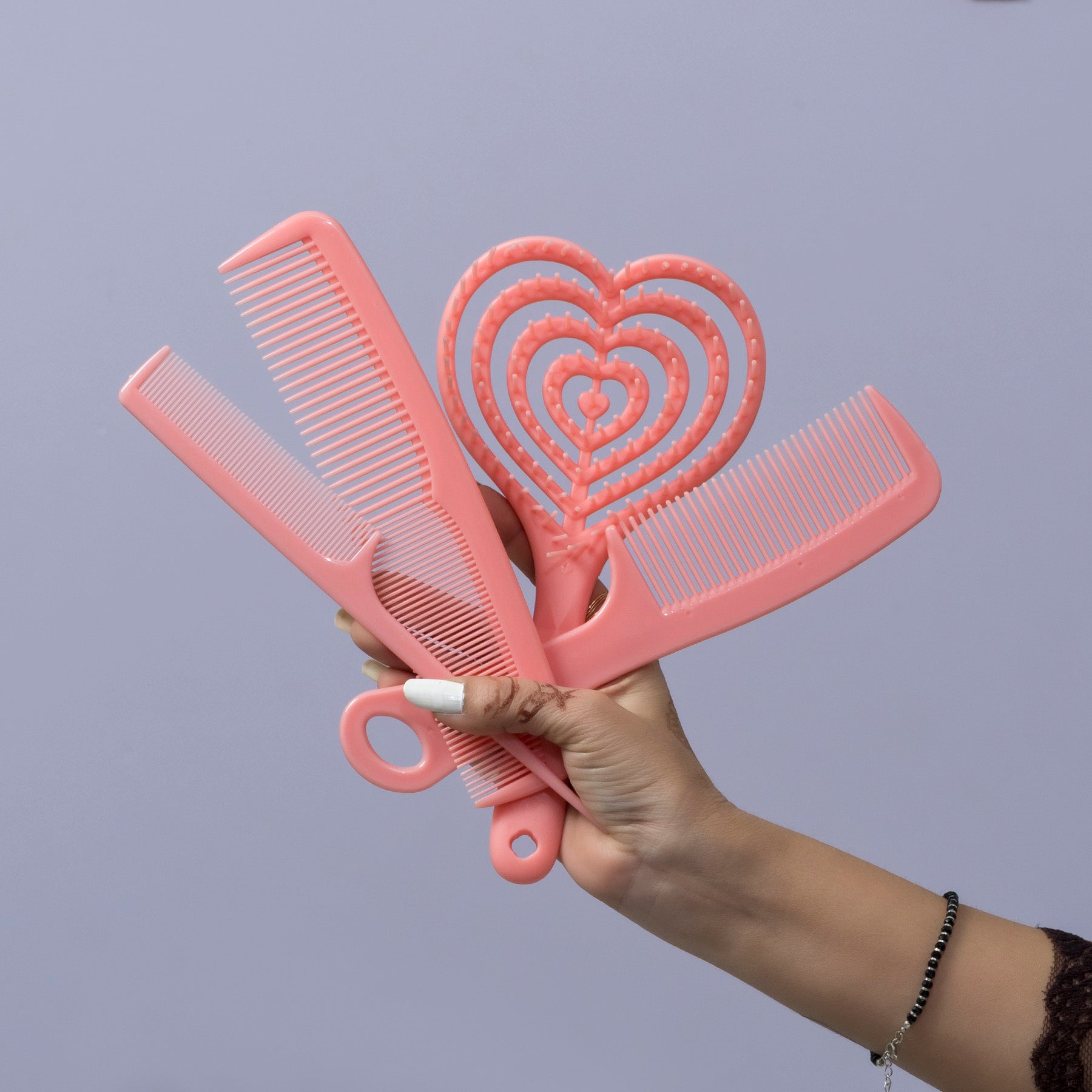 Heart Shampoo Brush + 5-in-1 Comb Set – UBK3454