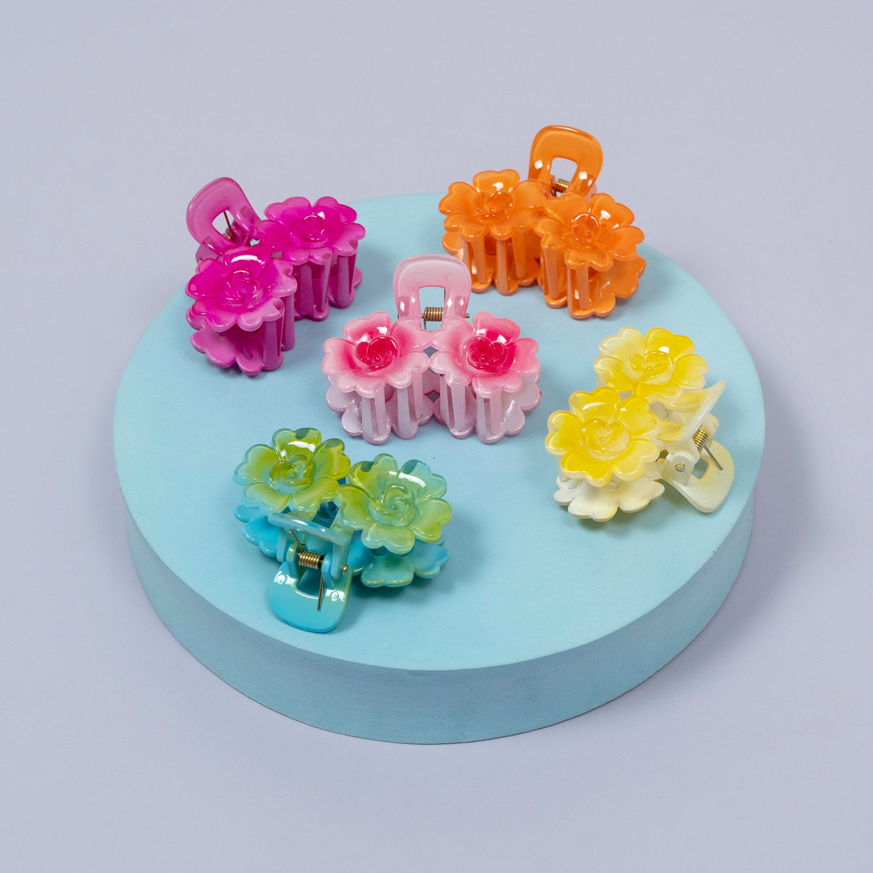 Floral Gloss Finish Hair Claw Clip – UBK3569