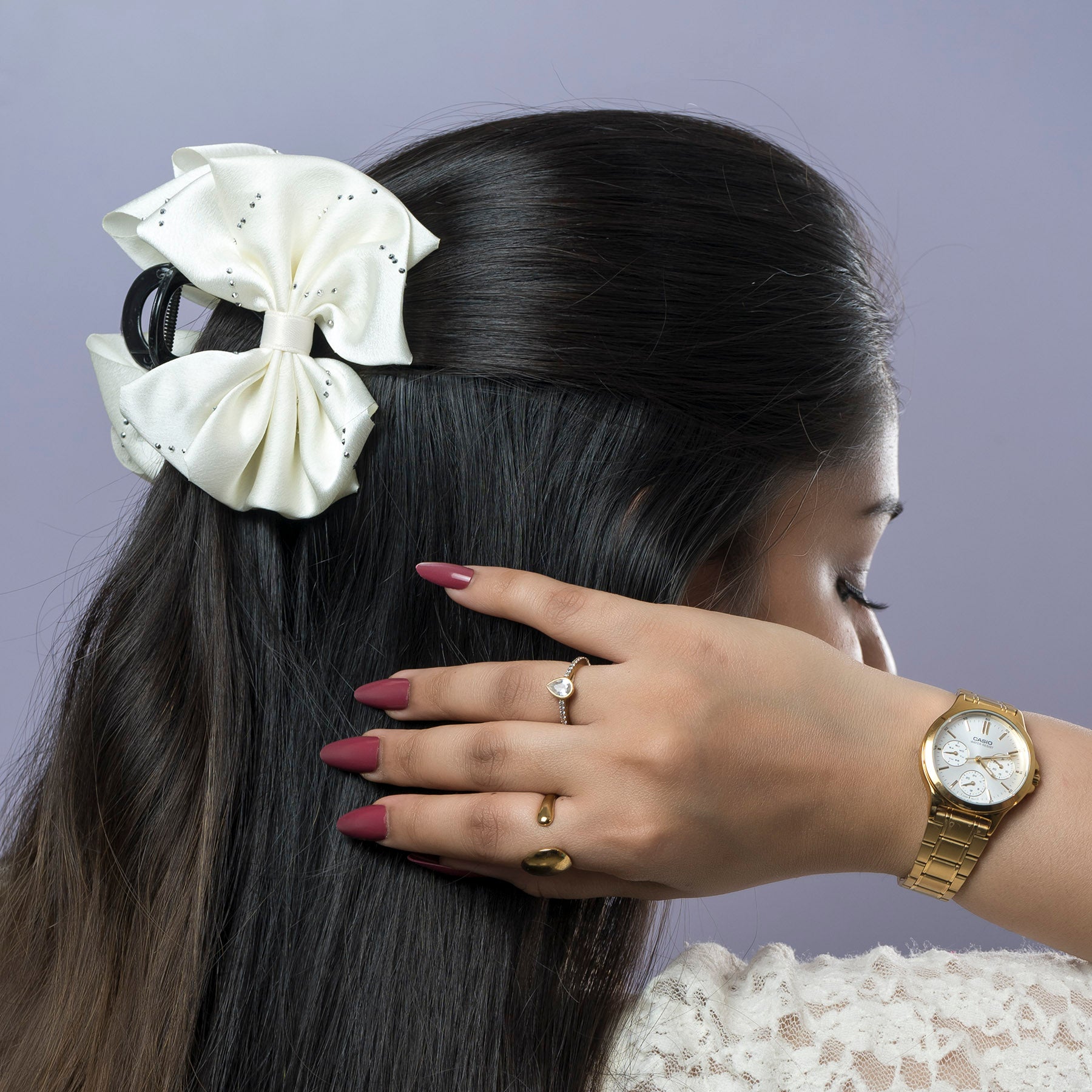 Oversized Bow Hair Claw – UBK3792
