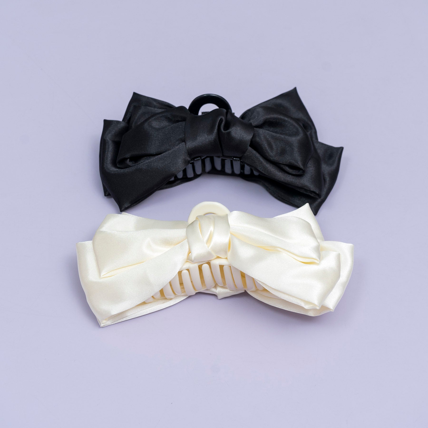 Satin Oversized Bow Hair Claw – UBK3793