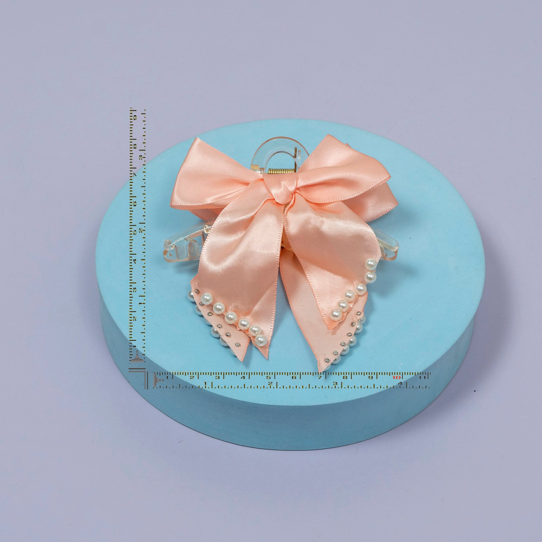Elegant Pearl Bow Hair Claw Clip – UBK3571