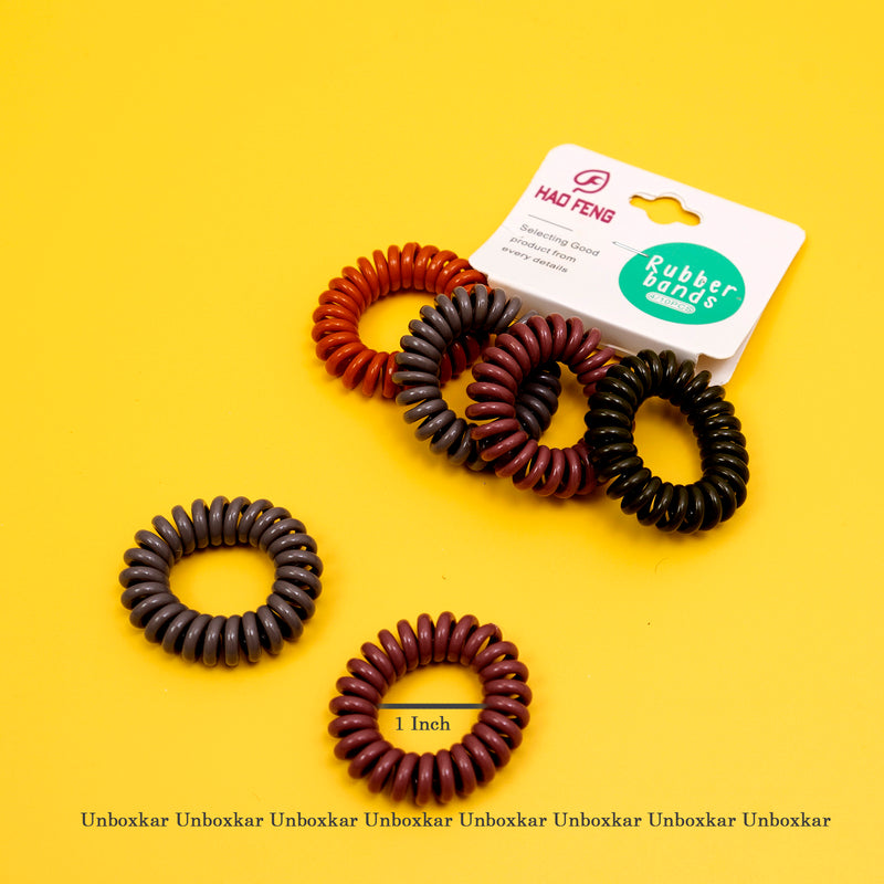 Trendy Spiral Hair ties ( Pack of 4 ) - UBK1840