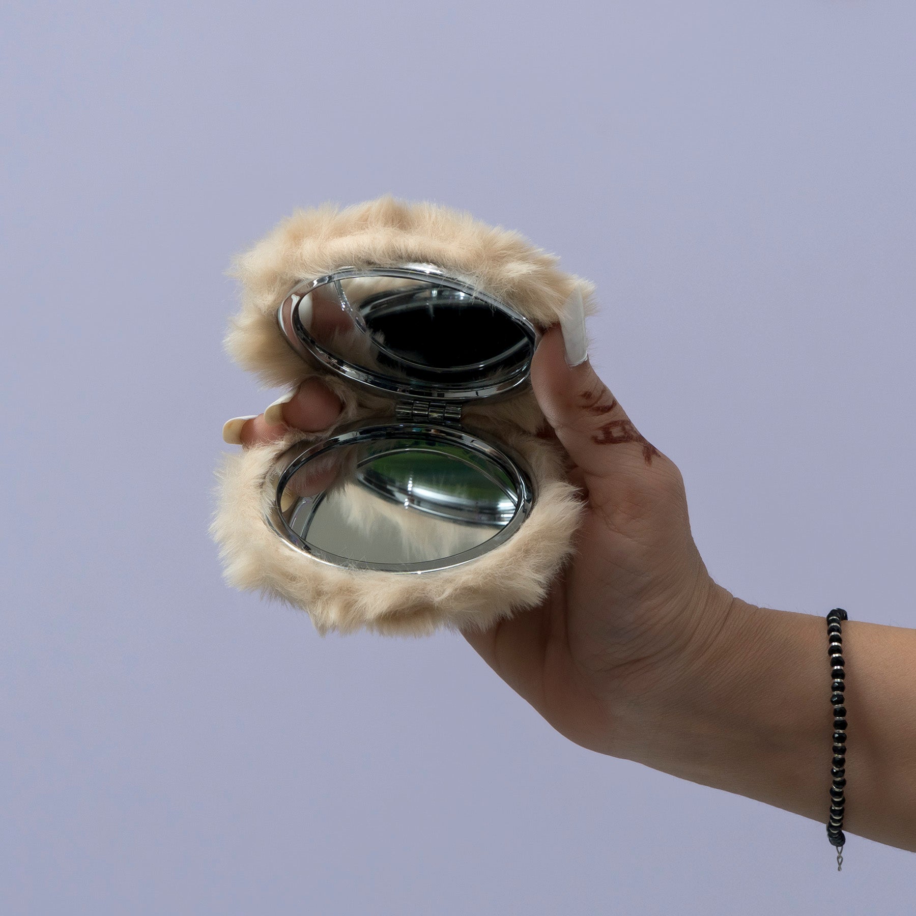 Furry Bear Keychain Mirror – UBK3458