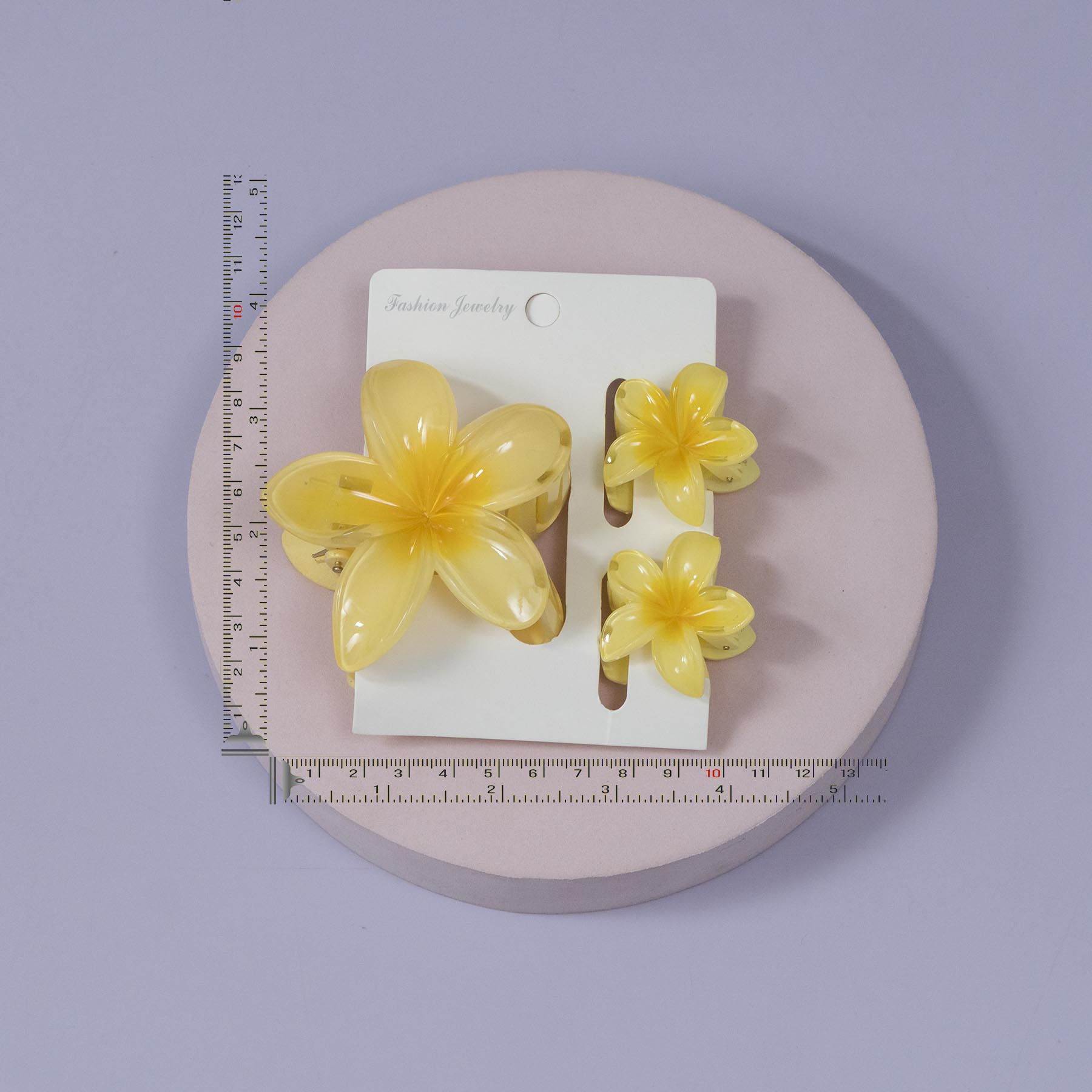 Glossy Plumeria Hair Claw Set – UBK3324