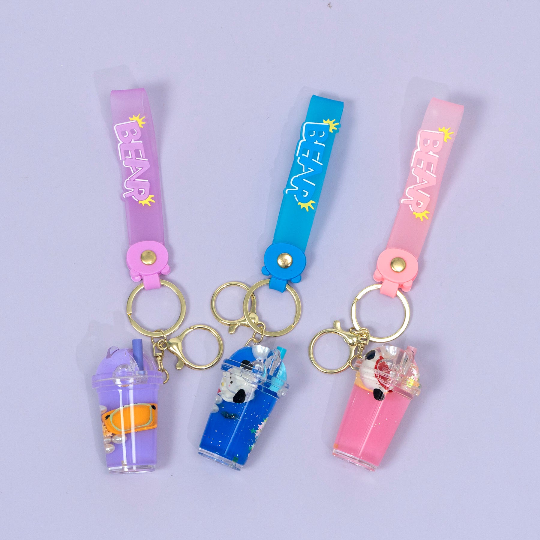 Cute Bear Drink Cup Keychain – UBK3461