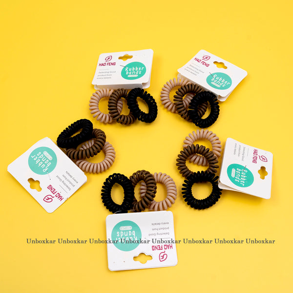 Trendy Spiral Hair ties ( Pack of 3 ) - UBK1844