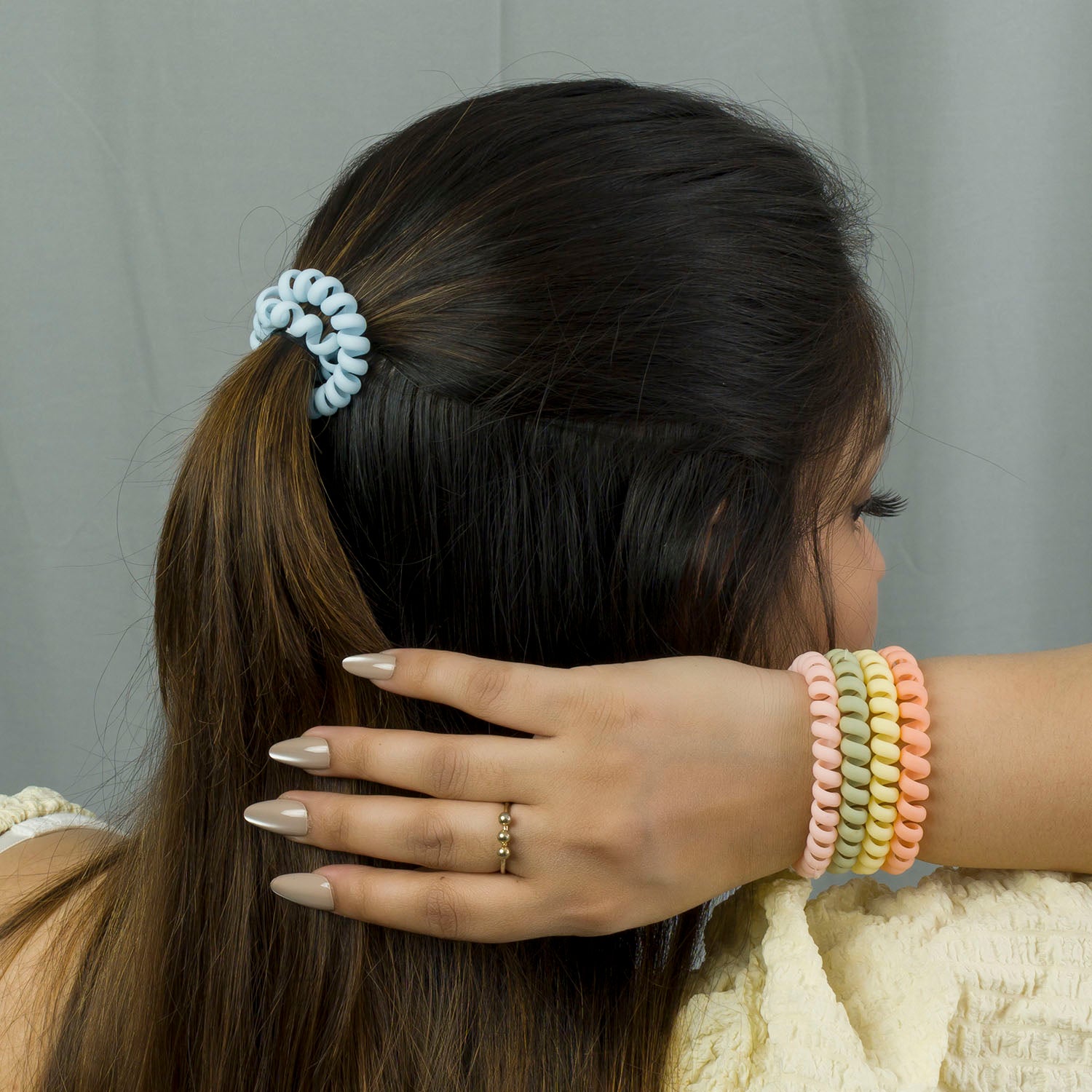 Spiral Hair ties (Set 0f 4)  - UBK2904
