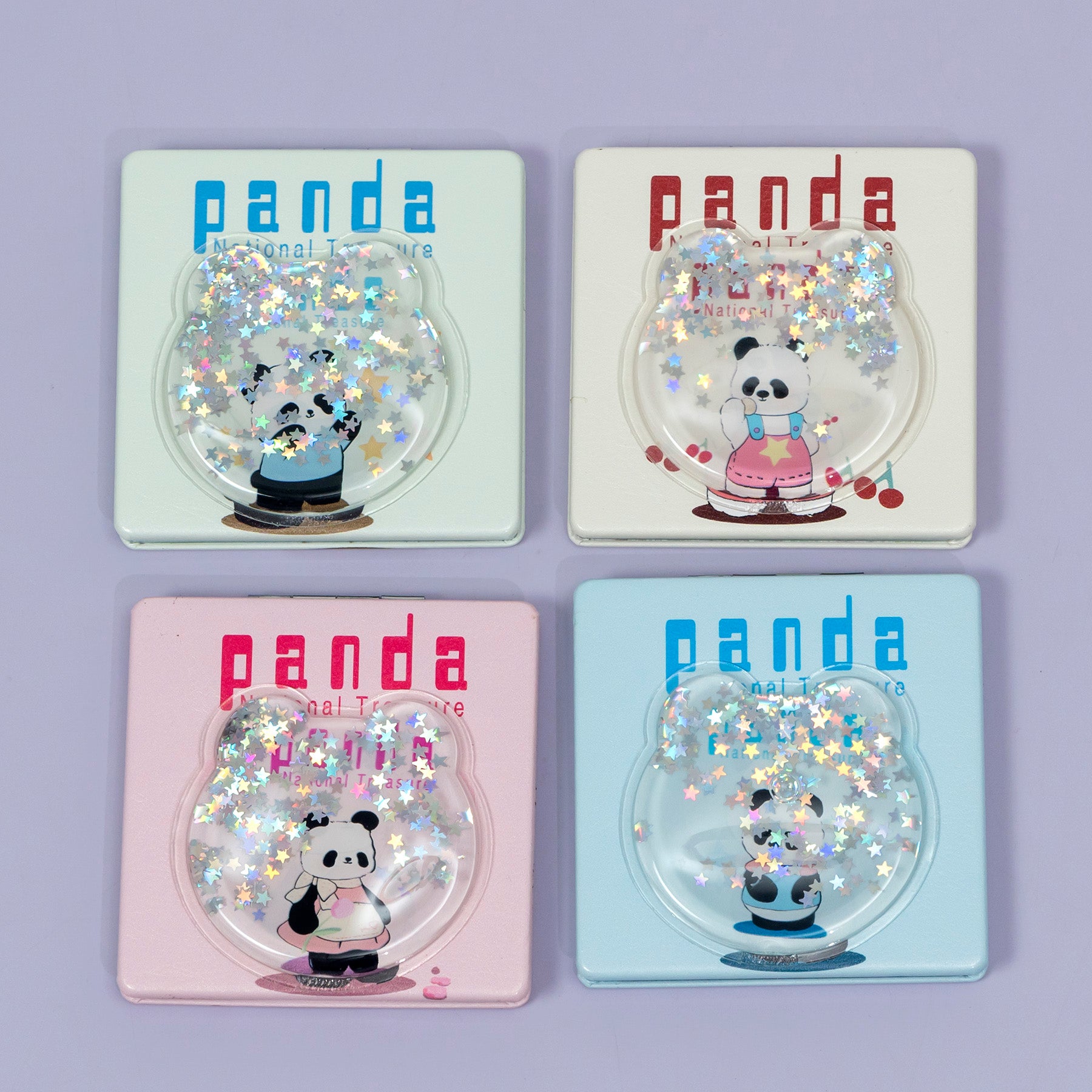 Panda Glitter Square Pocket Mirror – UBK3463