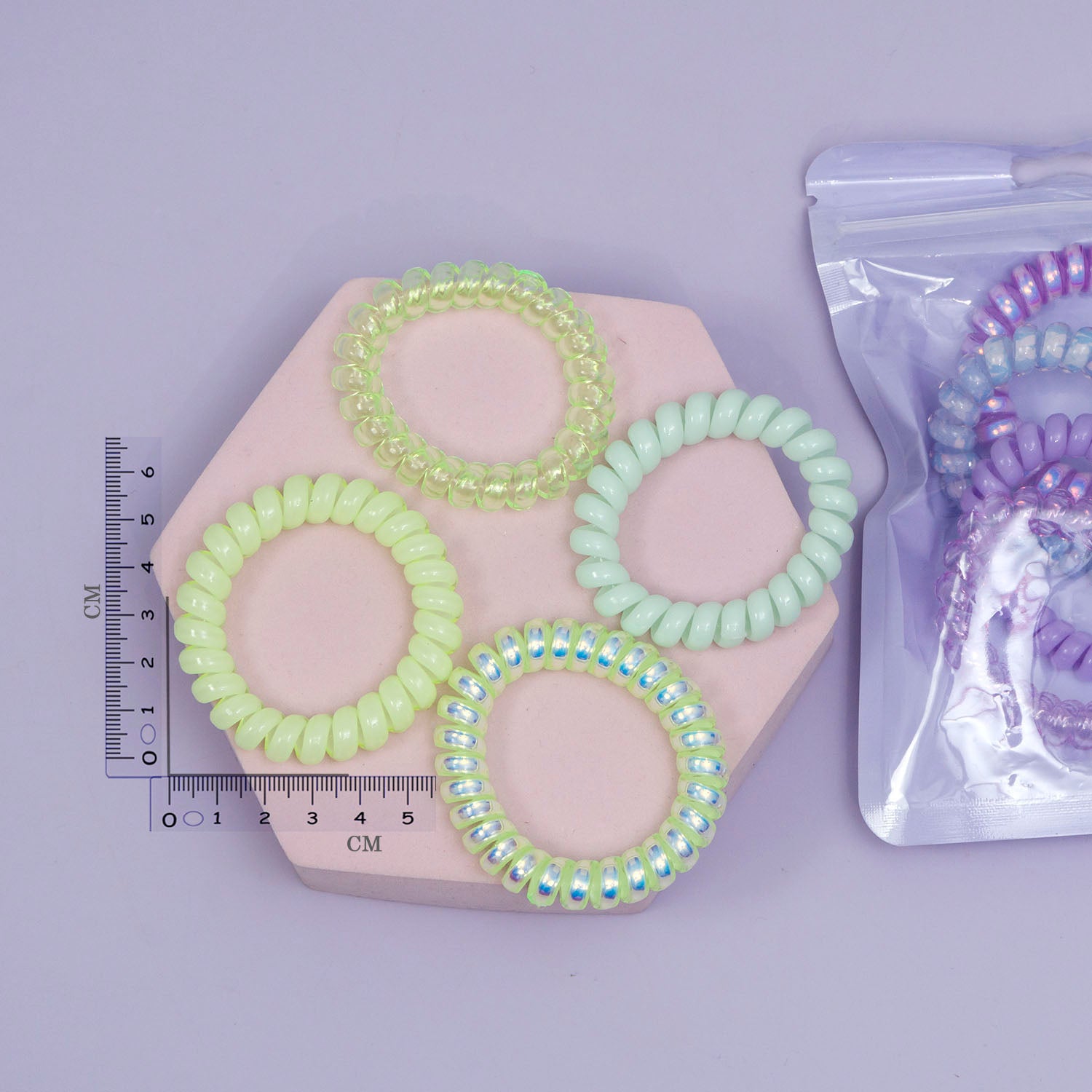 Spiral Hair ties (Set of 4)  - UBK2905