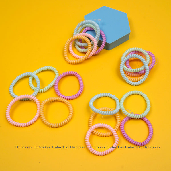 Trendy Spiral Hair ties ( Pack of 5 ) - UBK1848