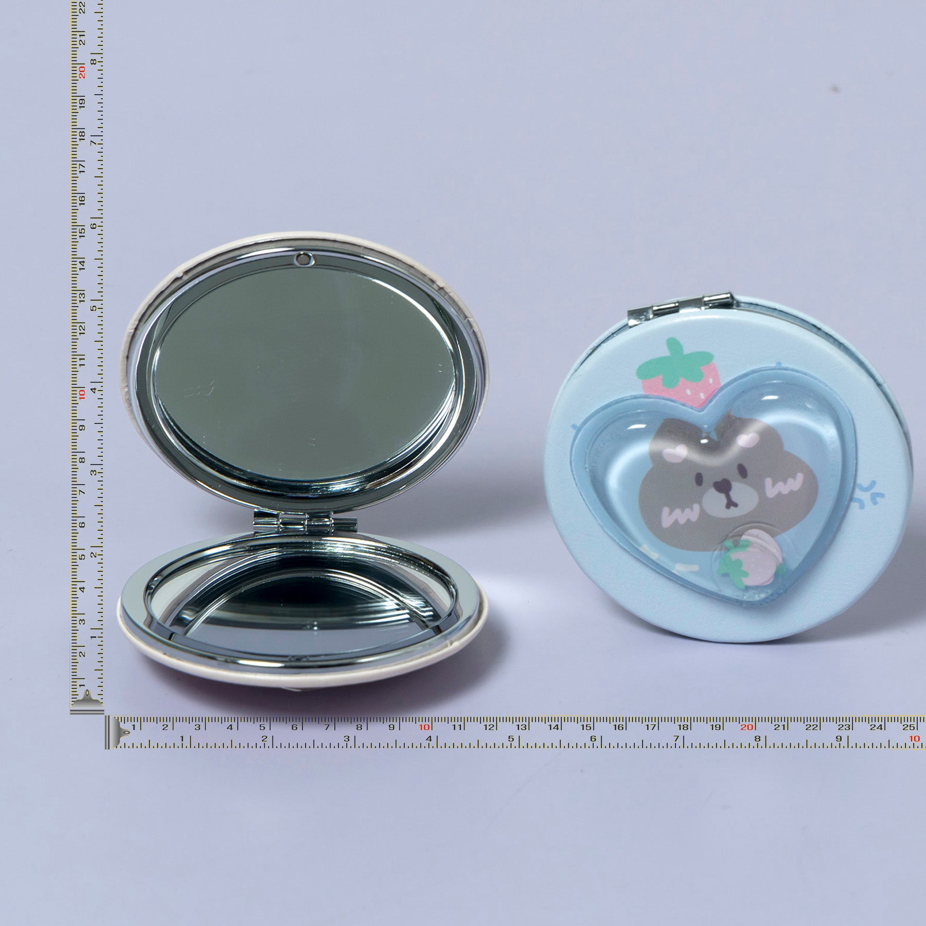 Cute Cat Glitter Shake Round Pocket Mirror – UBK3466