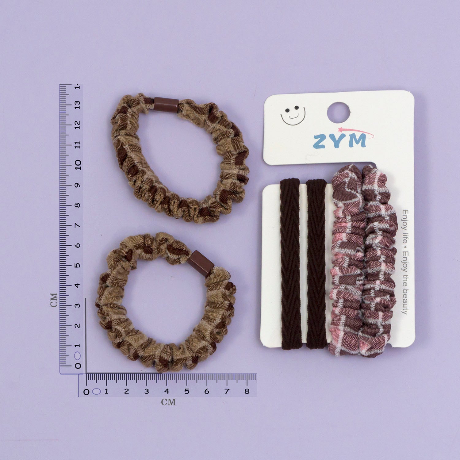 Slim hair scrunchies  (Set of 4)  - UBK2901