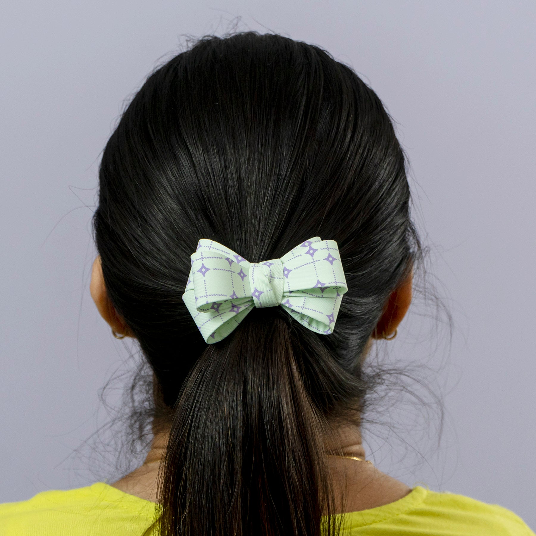 Fabric Bow Hair Rubber – UBK3582