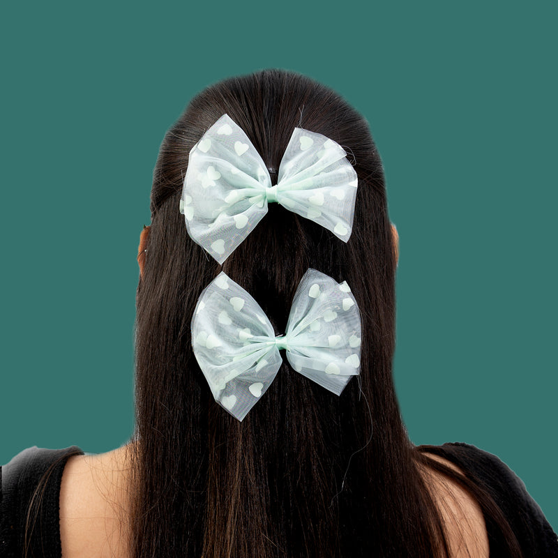 Fancy hair bow with Alligator pin - UBK2022