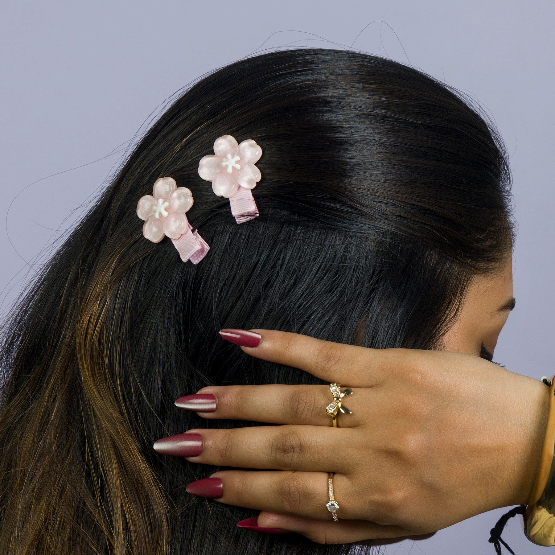 Cute Bow & Flower Hair Clip Set (2 pcs) – UBK3121