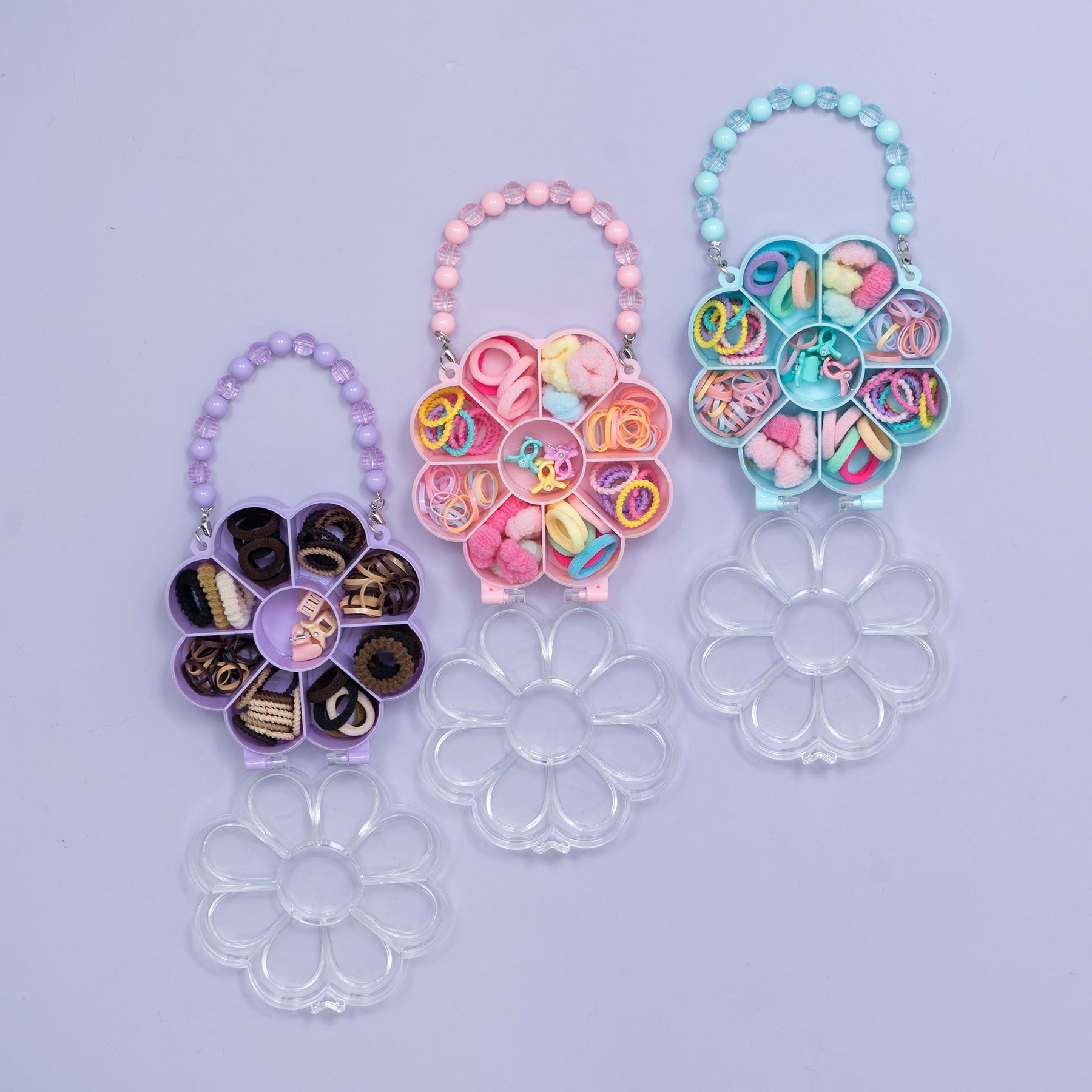 Flower Shape Kids Hair Accessories Combo Box - UBK3680