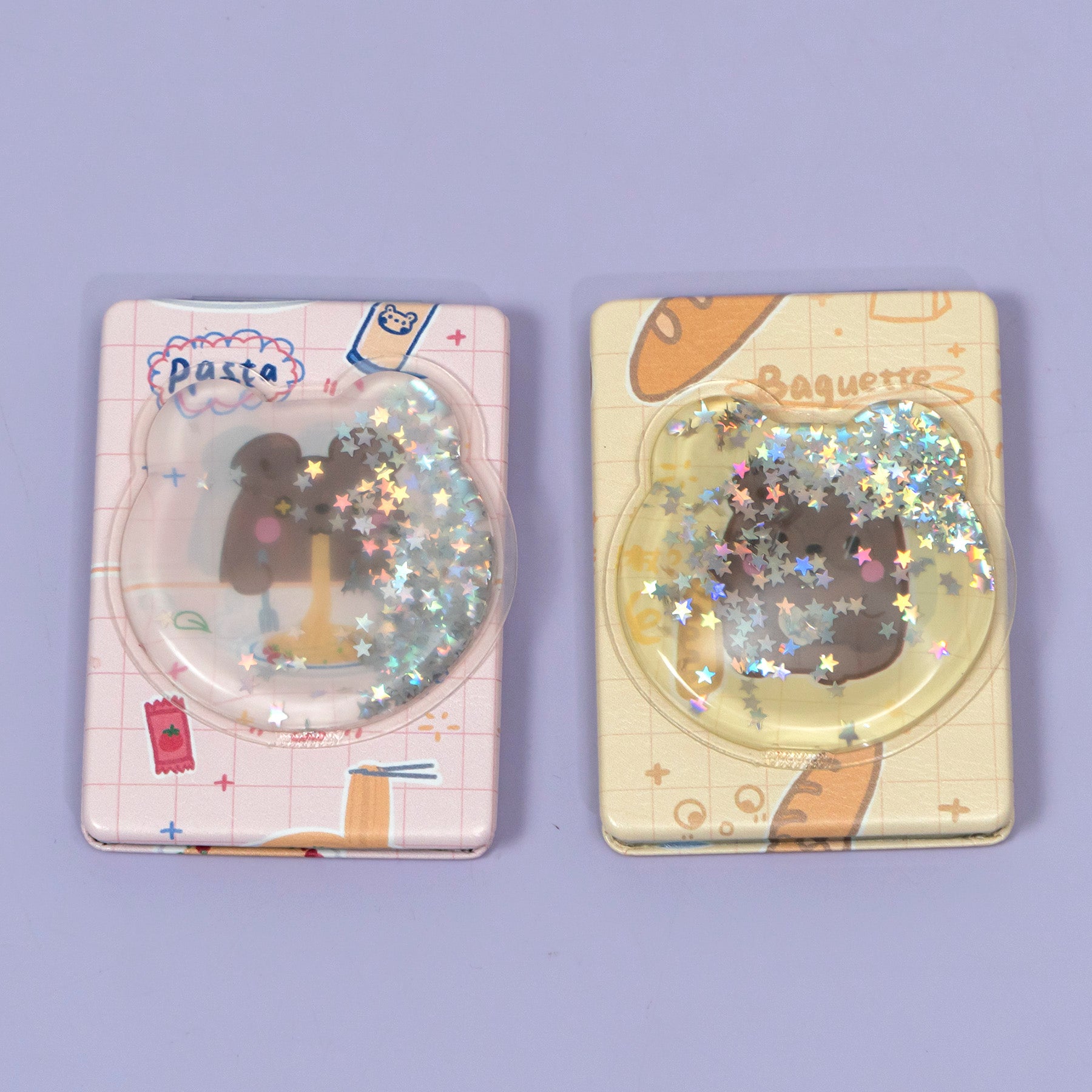 Cute Bread & Pasta Bear Pocket Mirror – UBK3371
