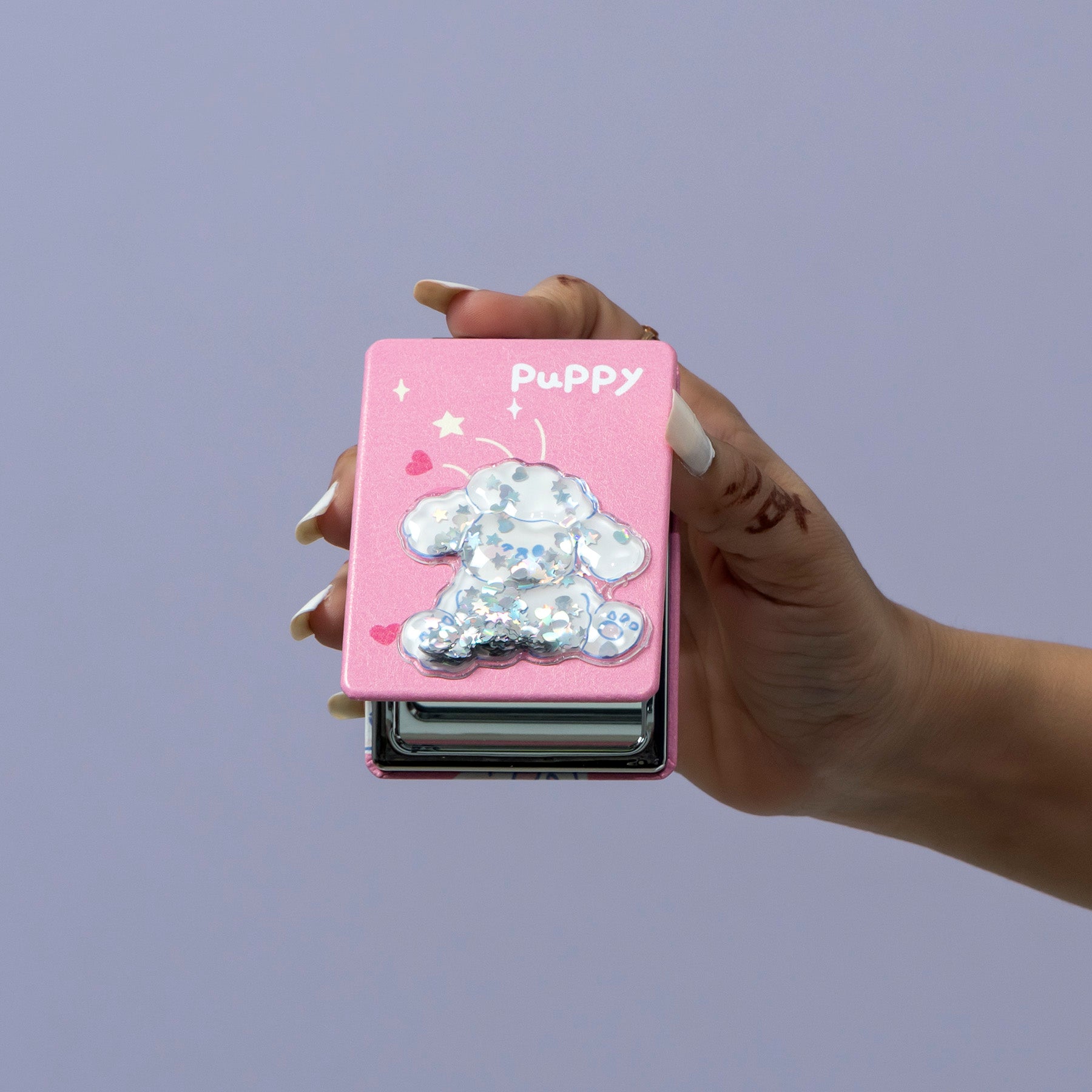 Puppy Glitter Compact Mirror – UBK3472