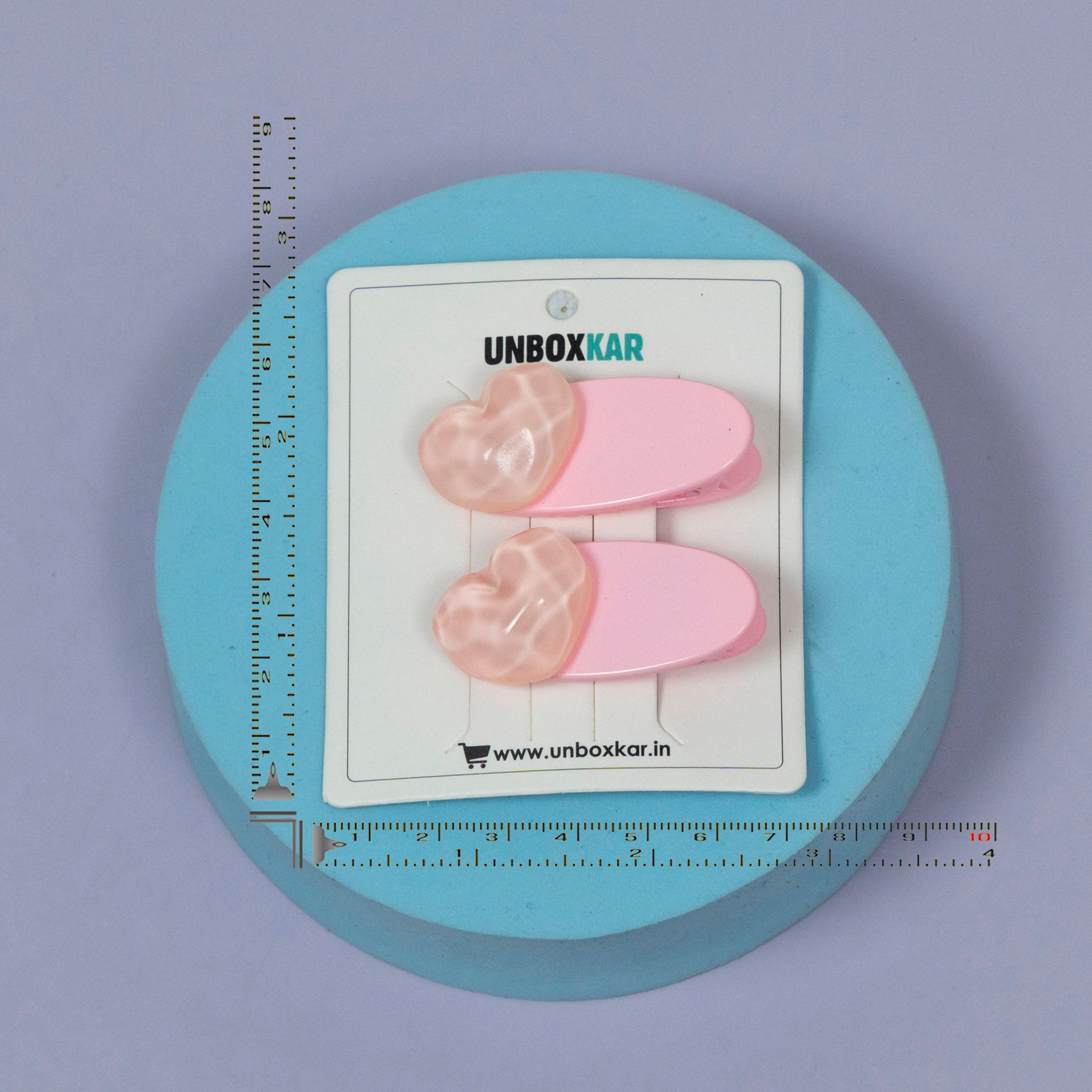 Heart Accent Oval Hair Clips – UBK3590